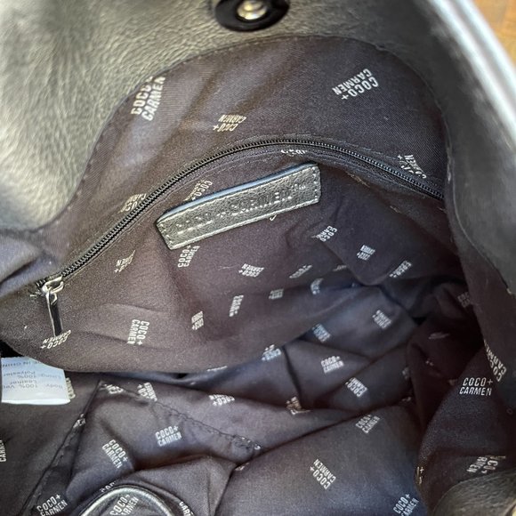 Coco + Carmen bag purse in plaid silver design. - Picture 8 of 10